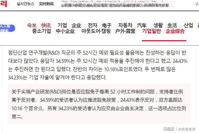 49%韩国人反对45天工作制：韩国工时改革被骂惨…(图5)