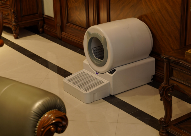 熊猫体育资讯:全自动、免铲屎!宠洁仕冲水式智能猫马桶打造健康洁净养宠空间(图2)