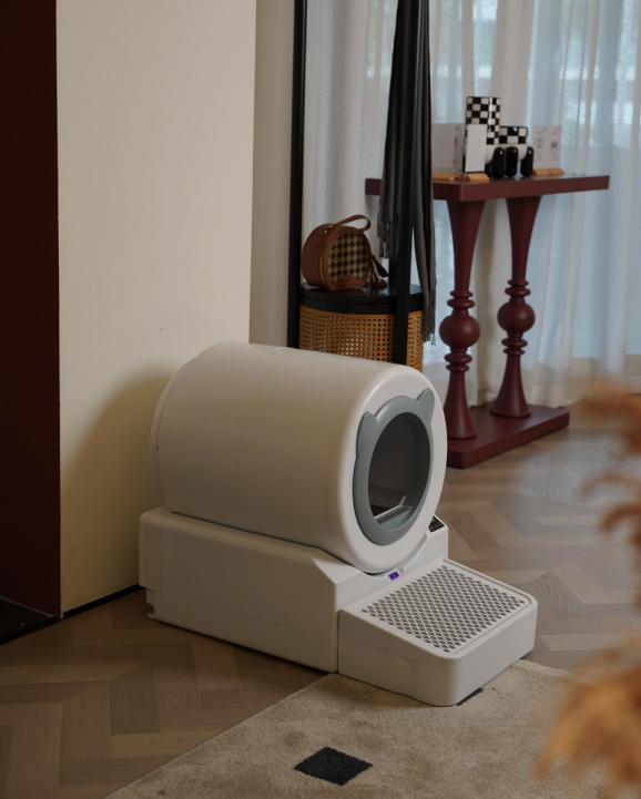 熊猫体育资讯:全自动、免铲屎!宠洁仕冲水式智能猫马桶打造健康洁净养宠空间(图4)